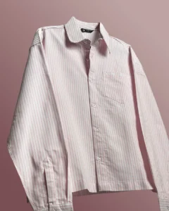 Rolling Pink Striped Shirt